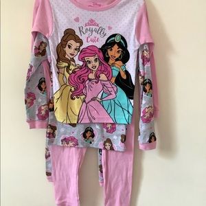 4-piece Disney Princess matching pajama set (NWOT)